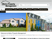 Tablet Screenshot of metropropertymanagement.ca